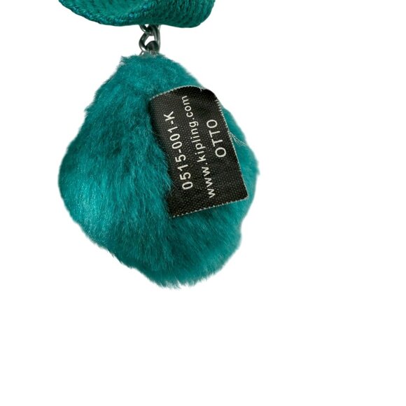 Kipling Alvar Crossbody Bag Aqua Blue Floral Furry Monkey Keychain Otto Purse - Picture 5 of 8